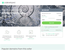 Tablet Screenshot of ancienttech.com
